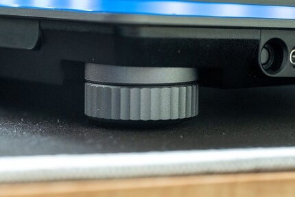 Magnetisierte Scheiben lassen sich unterschieben, um den Tippwinkel zu erhöhen.