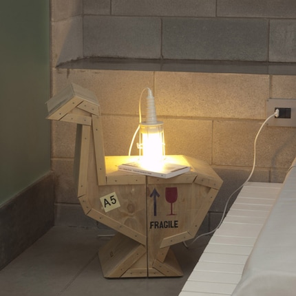 Smart and beautiful: the Goose side table has a secret compartment. Image: Seletti