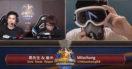 Blitzchung agli Hearthstone Grandmasters. Immagine: Blizzard
