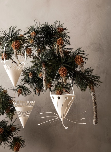 Le decorazioni in filigrana di carta sono adatte a ogni stagione. Immagine: Ferm Living