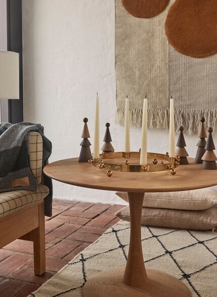 Bubbly : les billes gravitent autour de l’anneau. Seules, elles sont décoratives. Photo : Oyoy