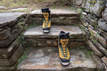 Der Breithorn GTX von Meindl noch blitzsauber vor der ersten Wanderung.