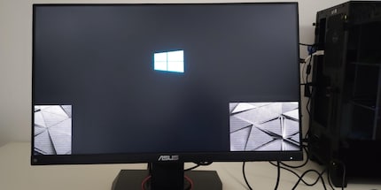 A Windows logo appeared, but that’s as far as Max got.