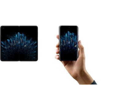 Je nach Faltung hat das Oppo Find N verschiedene Dimensionen.