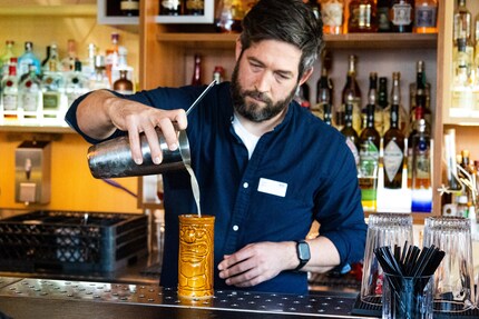 ... dann abseihen ...