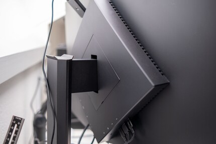 In addition to the ports, there’s also a headset holder in the back.