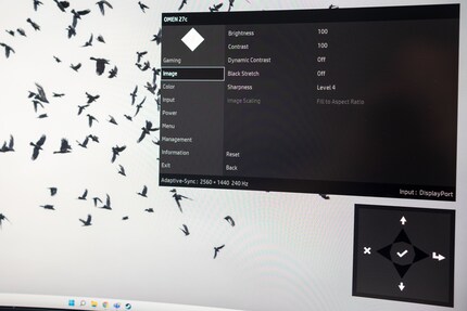 The OSD is tidy and easy to use.