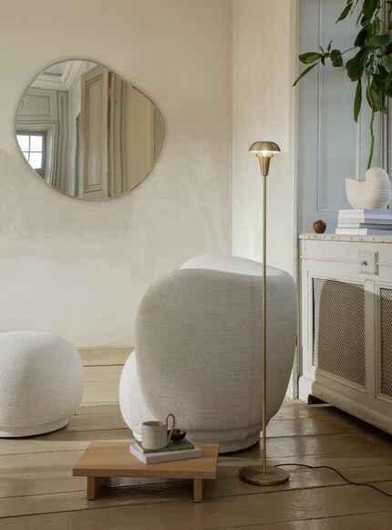 Without a mirror, this corner would be bare and dark.