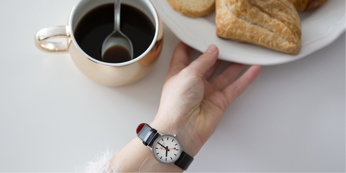Mondaine: simple design in Bauhaus style. Mondaine: simple design in Bauhaus style.