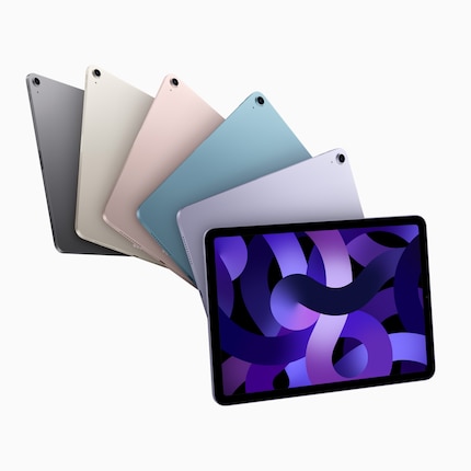 Die fünf Farben des neuen iPad Air.
