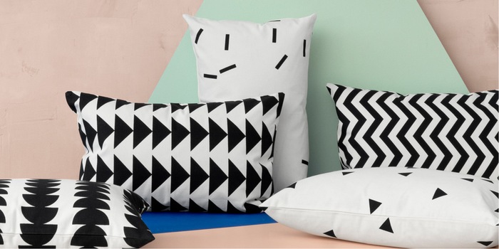 Tendance avec des éléments graphiques : les coussins décoratifs de Ferm Living Tendance avec des éléments graphiques : les coussins décoratifs de Ferm Living
