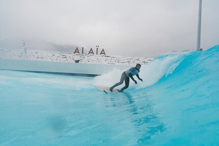 Winter-Surfen in Sitten: So könnte es zum Ende der Tour wieder aussehen.