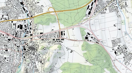 This is where I grew up. Everything looks correct. Image: swisstopo