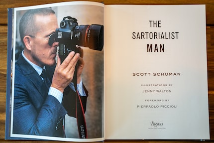 The creator and his work: Scott Schuman in his book «The Sartorialist Man».