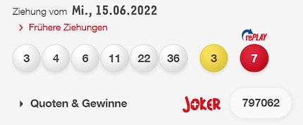 These numbers were the key to 18 million Swiss francs on Wednesday.