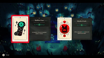 Tarot cards give you advantages during a run.