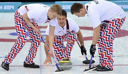 Pantaloni variopinti anche ai Giochi Olimpici di Sochi nel 2014.
