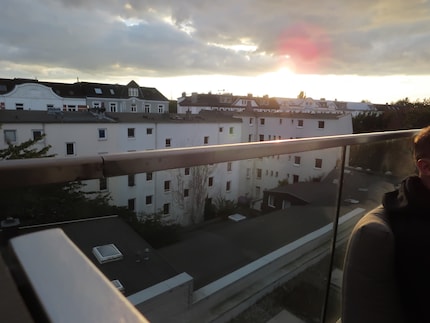 In Echt sieht der Sonnenuntergang viel schöner aus.