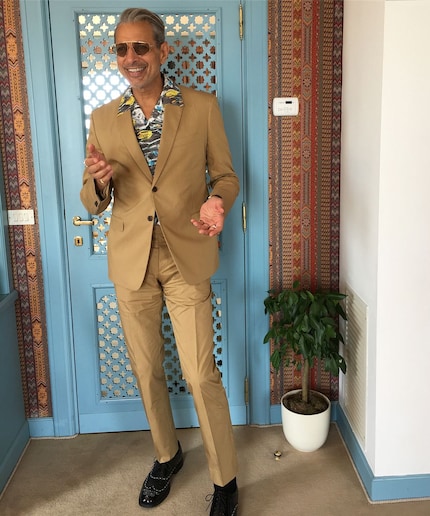 Actor Jeff Goldblum in an understated ‘70s look.