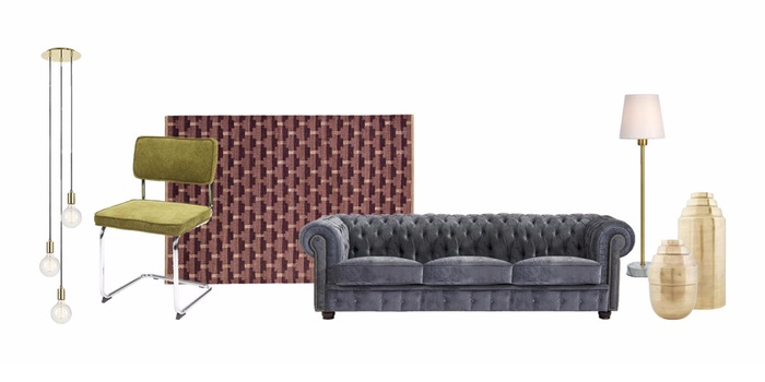 Samtige Oberflächen, grafische Muster und messingfarbene Highlights: Der Mid-Century-Style ist zurück! Samtige Oberflächen, grafische Muster und messingfarbene Highlights: Der Mid-Century-Style ist zurück!