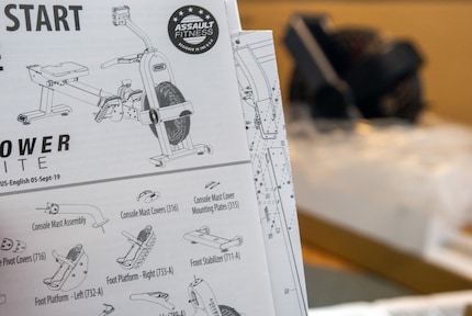 Prima che l’Assault Rower Elite sia pronto all’uso ci sono un po’ di cose da avvitare.