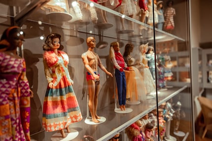 The toys – like these Barbies here – always reflect a particular era.