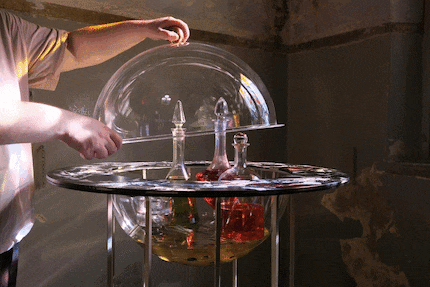 Lid on: though the «Orbis» globe bar is closed, you can still see what’s inside.