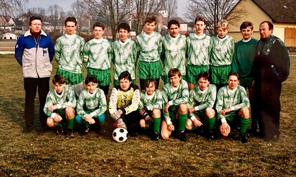 Team photo from my junior period: I’m fourth from the right. Because of my size, I should’ve had quite the strong header. Not so.