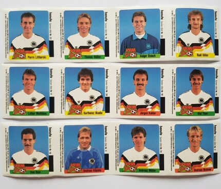 During the 1990 World Cup, I collected images featuring that year’s world champions through excessive consumption of Duplo and Hanuta.