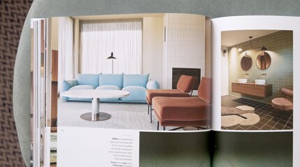Here, it’s not the wall colour that sets the tone, but the furniture.