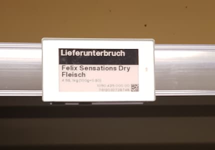 Aha, ein Lieferunterbruch also ist schuld, dass das Katzenfutter nicht erhältlich ist.