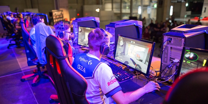 Un match e-sports au Switzerlan à Berne. Un match e-sports au Switzerlan à Berne.