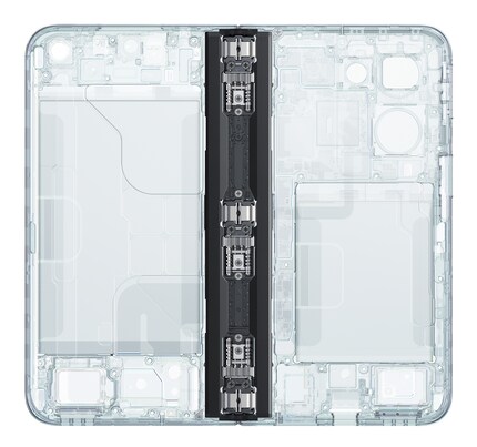 So sieht das Scharnier des Find N2 aus.