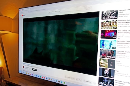 Schnelle Bildbewegungen führen im Extremfall zu solcher Qualität.