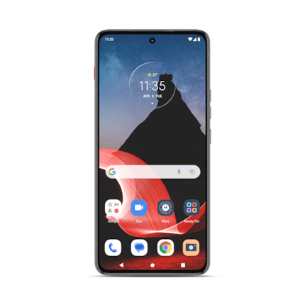 Die enge Windows-Verbindung läuft eher im Hintergrund und dominiert nicht die Startseite des Motorola ThinkPhone.