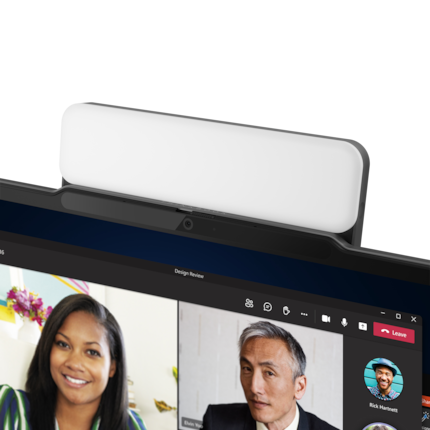 The Magic Bay Light illuminates you in video calls.