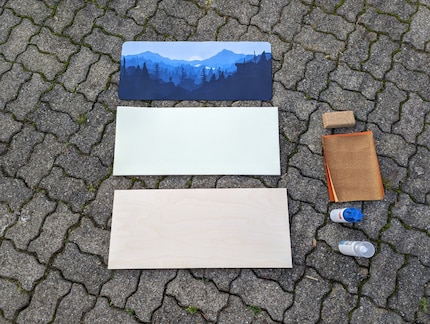 You don’t need much to make your own lapboard.