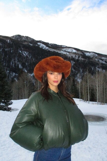 … und privat an Model Kendall Jenner.