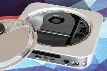 Le boîtier du Mac Mini M2 est très aéré, car il date de l’ère Intel.