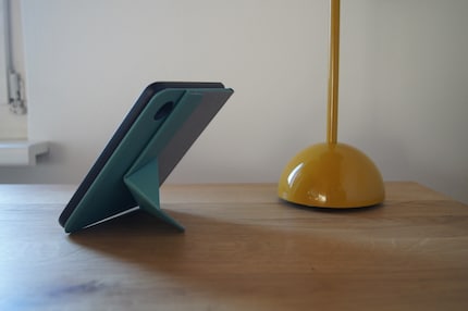 SleepCover origami: here’s what it looks like folded and upright.