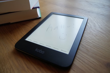 The Kobo Clara 2E also serves as a sketchbook: I can doodle around with my finger.