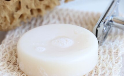 The fragrance-free shaving foam from the dm natural cosmetics brand Alverde contains organically farmed camomile and aloe vera.
