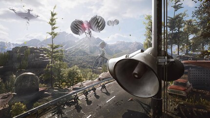 Auch ausserhalb der Bunker wartet ein Roboter-Überwachungsstaat auf dich.