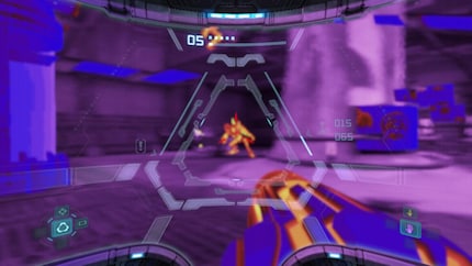 Pretty handy: the thermal visor allows me to see enemies in the dark, as well as invisible energy sources on Tallon IV.