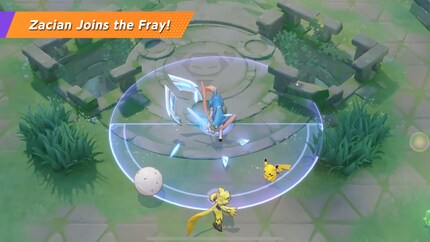 The new playable character Zacian has a rather large attack radius.