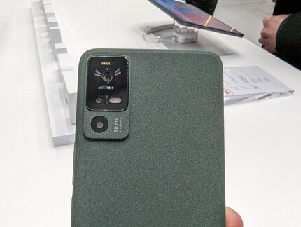 The grippy back of the TCL Nxtpaper Phone.
