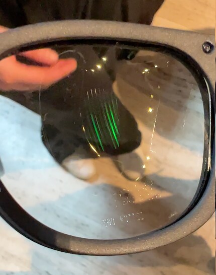 The special finish can be seen on the lens.