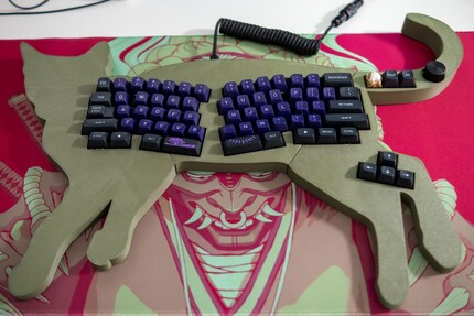 FinnGus est vraiment au centre de l'attention, prenant au passage beaucoup de place sur le bureau.