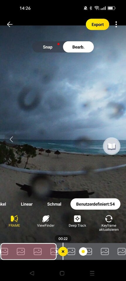 In de app heb je talloze opties voor verdere bewerking.