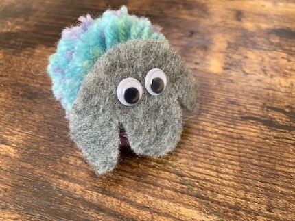 Voila, la pecora pompon finita! 